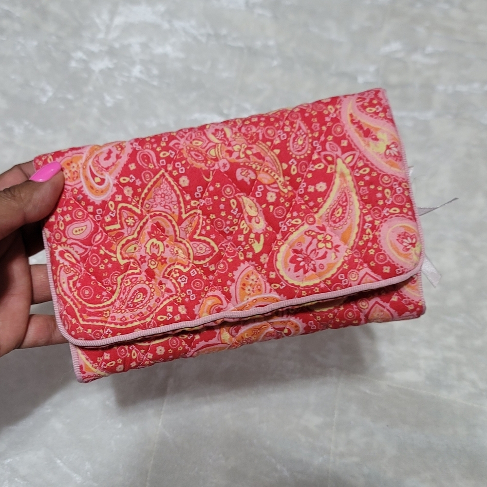 Vera Bradley Tri-Fold Paisley Accesory Wallet